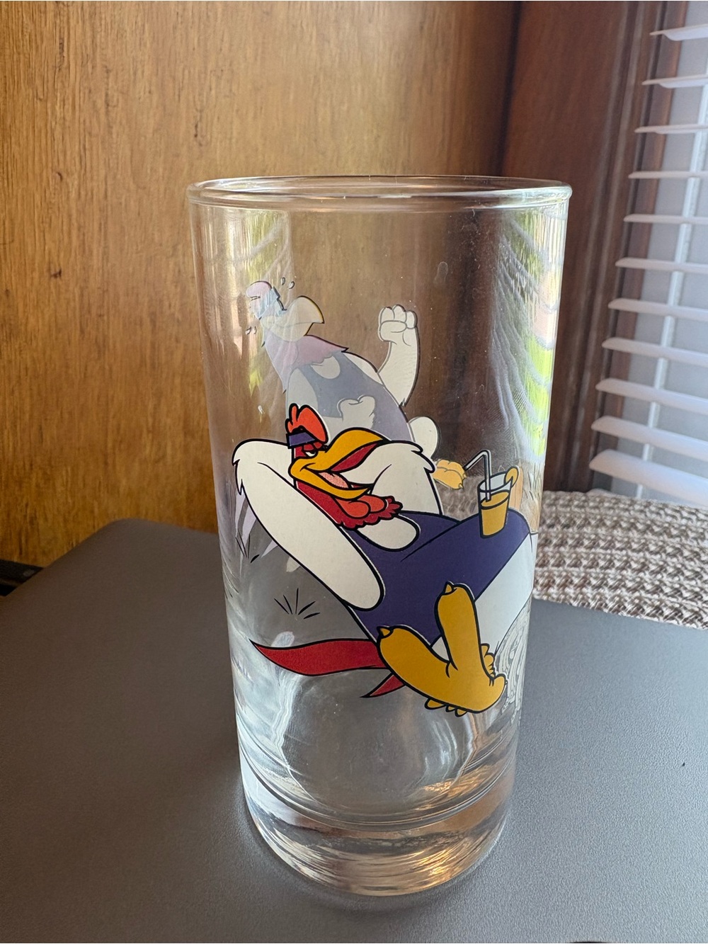 Vintage Smucker’s Looney Tunes Foghorn Short Glass - Colorful Character Graphic
